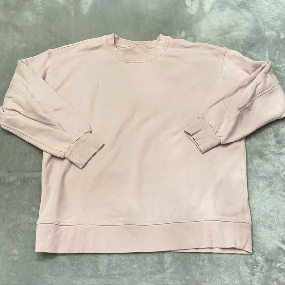 Lululemon Perfectly Oversized Crewneck Sweatshirt Feather Pink 27112 - Picture 4 of 9